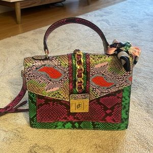 ALDO multicolor snakeskin crossbody bag
